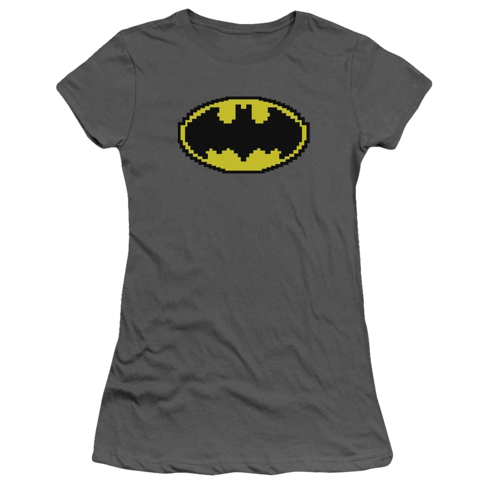 Batman Pixel Symbol - Juniors T-Shirt Juniors T-Shirt Batman