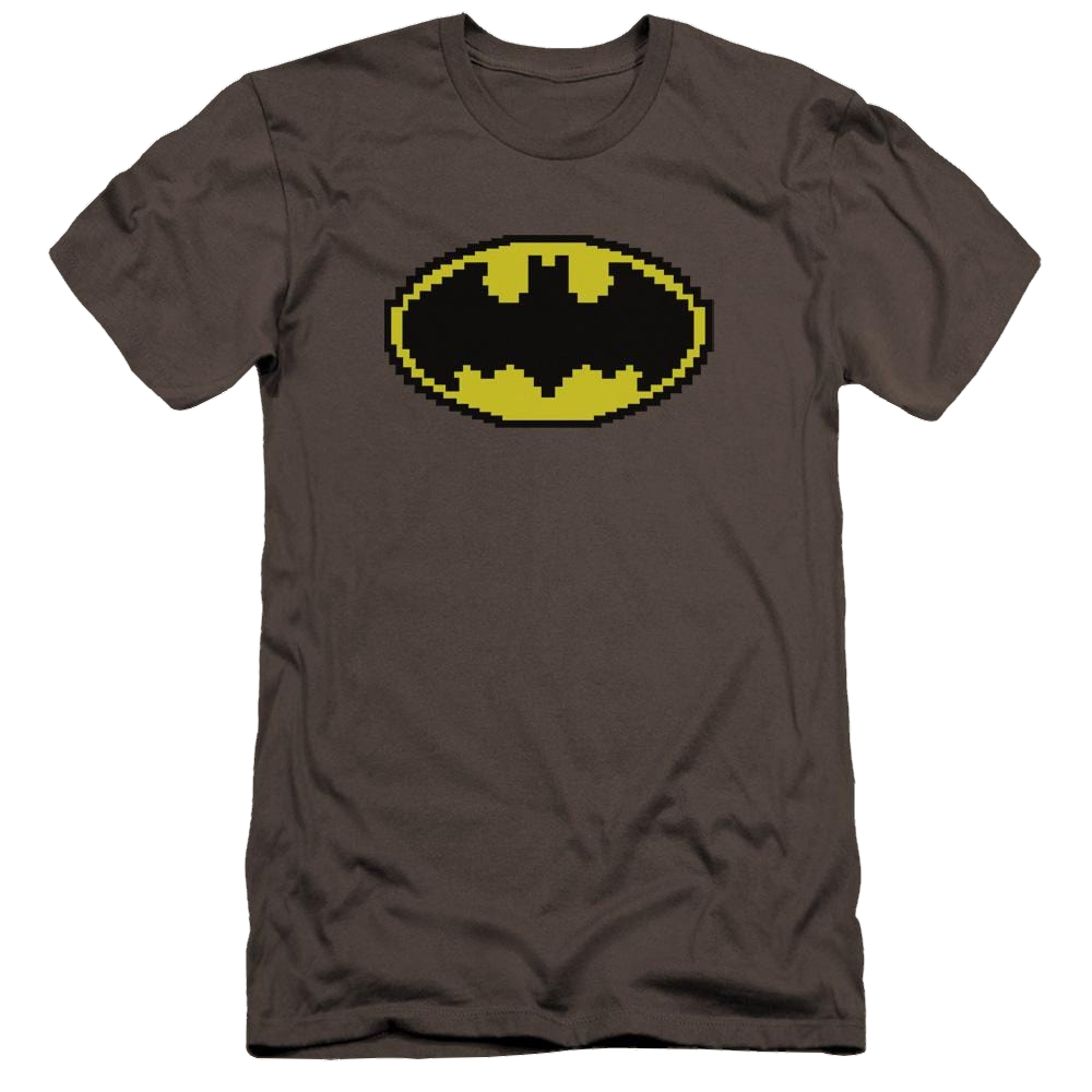 Batman Pixel Symbol - Men's Premium Slim Fit T-Shirt Men's Premium Slim Fit T-Shirt Batman