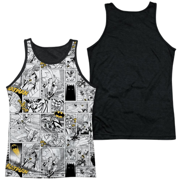 Batman Comic All Over men's black back tank