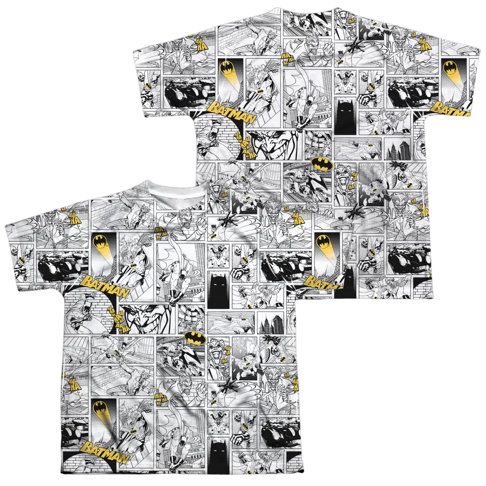 DC Batman Comic All Over - Youth All-Over Print T-Shirt Youth All-Over Print T-Shirt (Ages 8-12) Batman