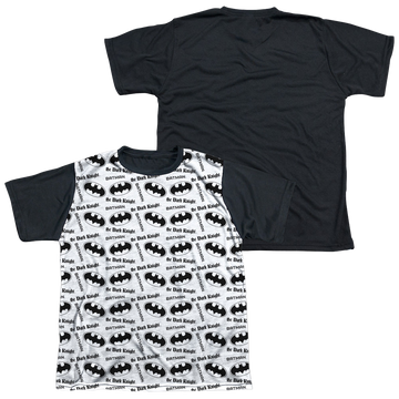 DC Batman Repeat Dark Knight - Youth Black Back T-Shirt Youth Black Back T-Shirt (Ages 8-12) Batman