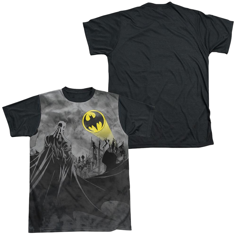 Batman Heed The Call - Men's Black Back T-Shirt Men's Black Back T-Shirt Batman