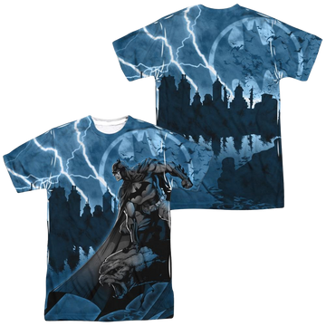 Batman Lightning Strikes Men's All Over Print T-Shirt Men's All-Over Print T-Shirt Batman