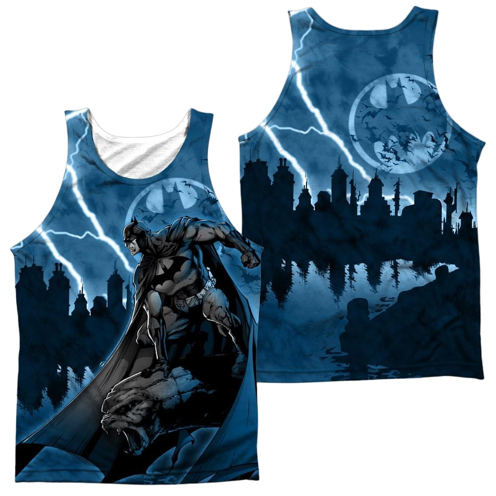 Batman Lightning Strikes Men's All Over Print Tank Men's All Over Print Tank Batman