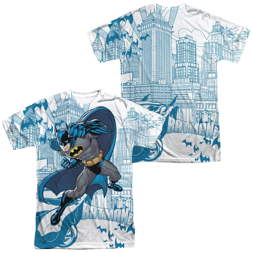Batman Skyline All Over Men's All Over Print T-Shirt Men's All-Over Print T-Shirt Batman