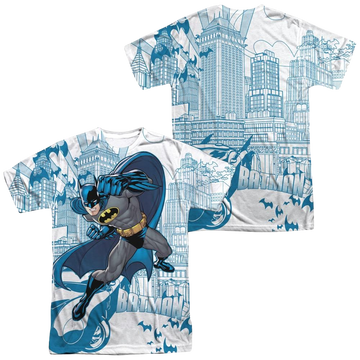 Batman Skyline All Over Men's All Over Print T-Shirt Men's All-Over Print T-Shirt Batman
