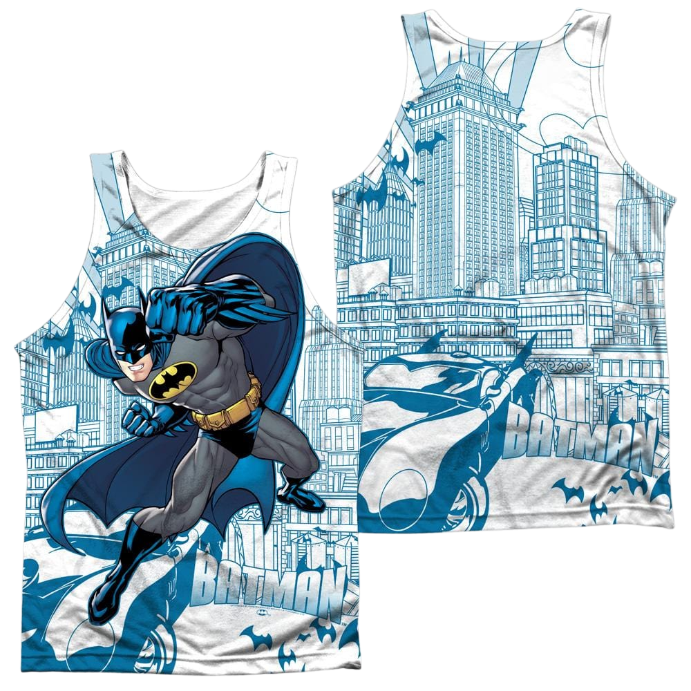 Batman Skyline All Over Men's All Over Print Tank Men's All Over Print Tank Batman