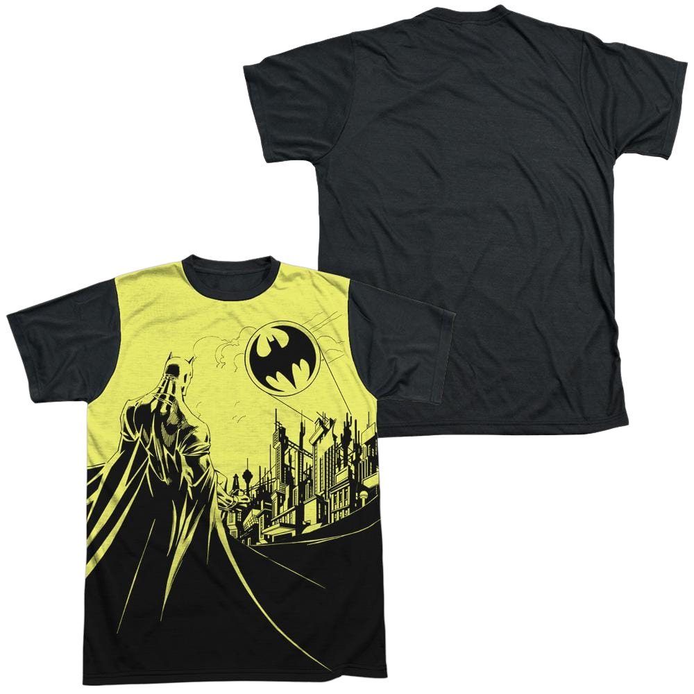 Batman Bat Signal - Men's Black Back T-Shirt Men's Black Back T-Shirt Batman