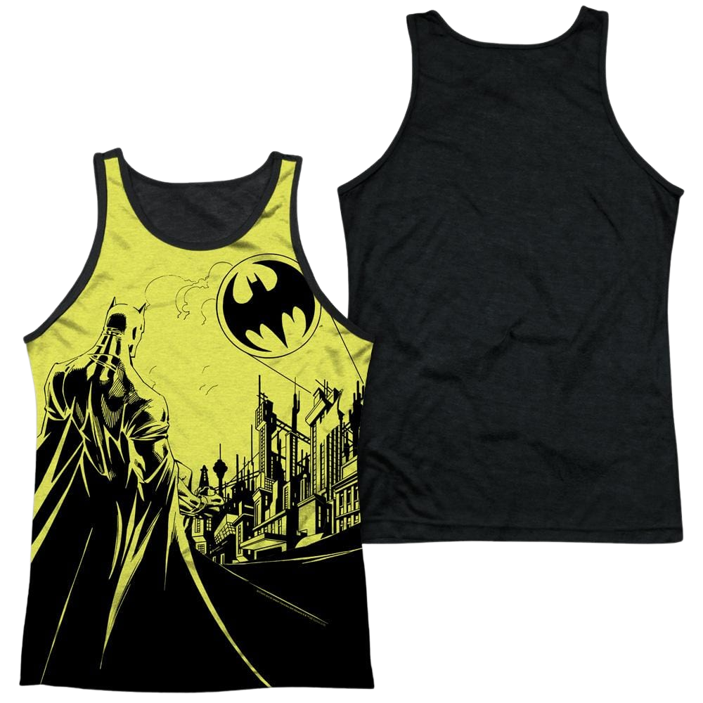 Batman Bat Signal Men's Black Back Tank Men's Black Back Tank Batman