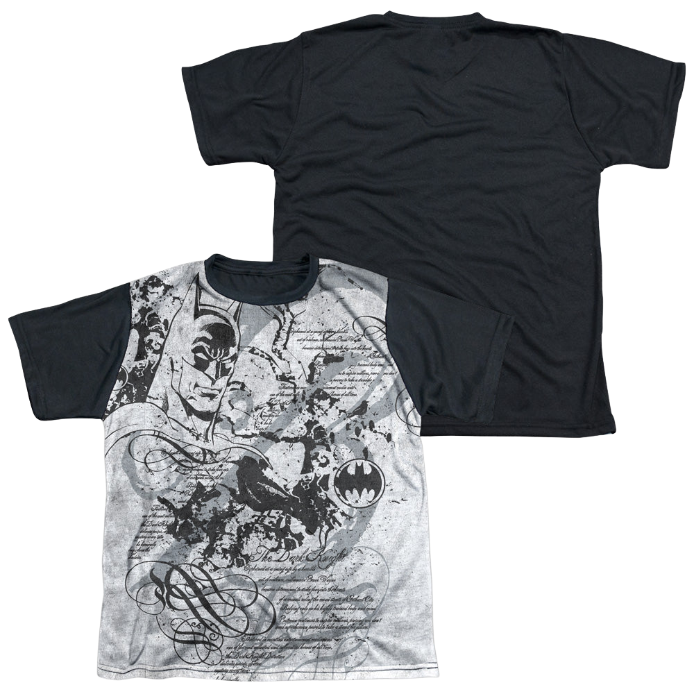 DC Batman Tale Of The Dark Knight - Youth Black Back T-Shirt Youth Black Back T-Shirt (Ages 8-12) Batman