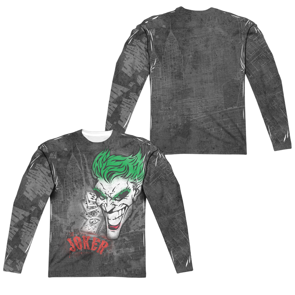 Joker, The Joker Sprays The City - Men's All-Over Print Long Sleeve Men's All-Over Print Long Sleeve Joker