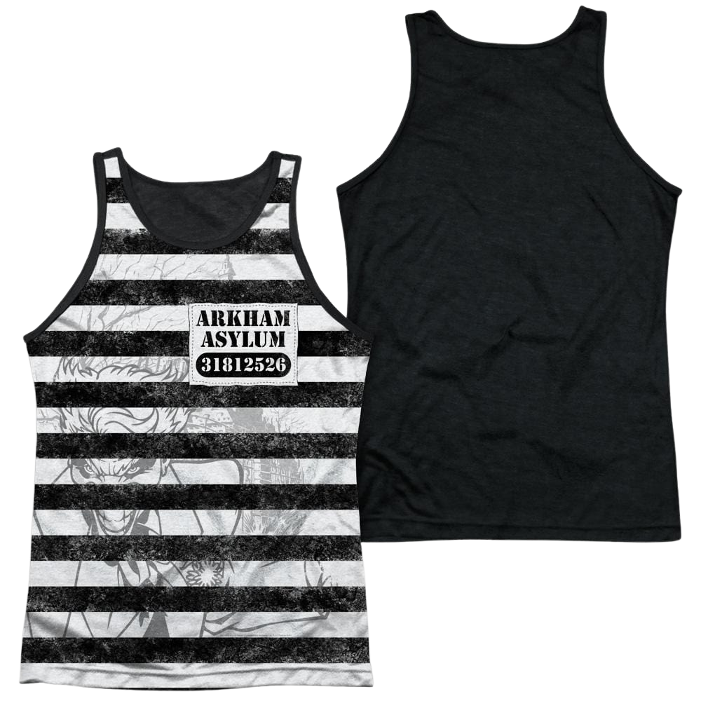 Batman Arkhams Finest Men's Black Back Tank Men's Black Back Tank Batman