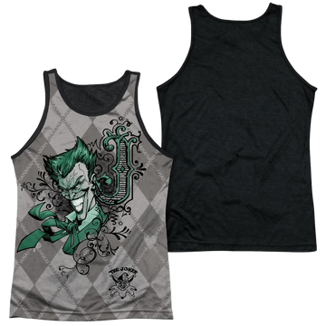 Batman Jokergyle men's black back tank