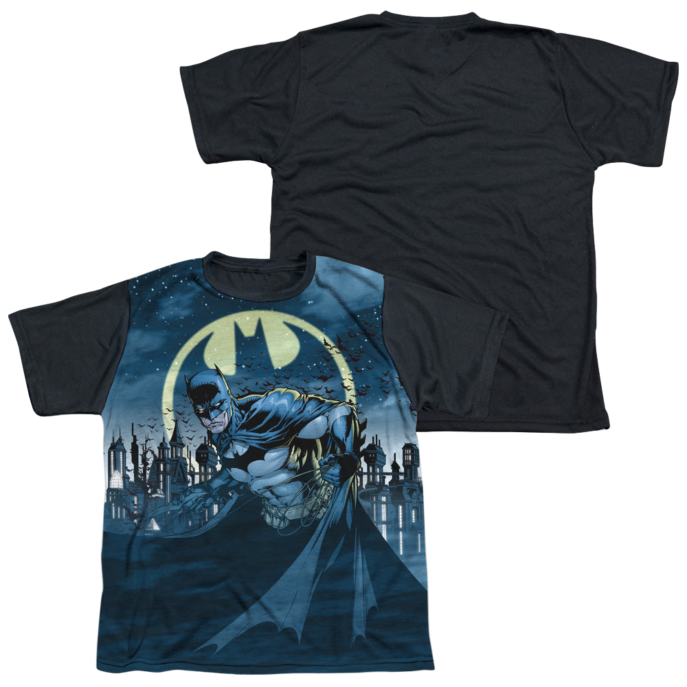 DC Batman Heed The Call - Youth Black Back T-Shirt Youth Black Back T-Shirt (Ages 8-12) Batman