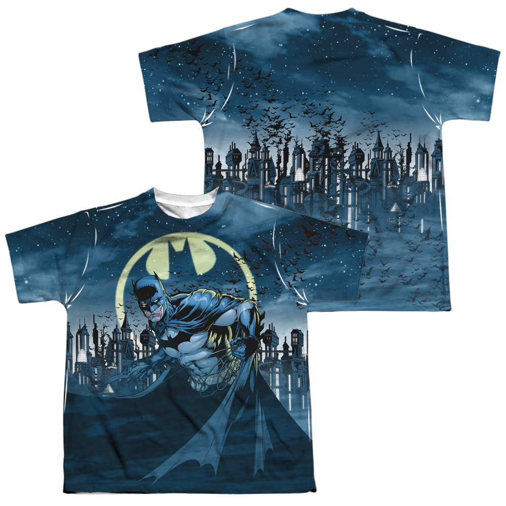 DC Batman Heed The Call - Youth All-Over Print T-Shirt Youth All-Over Print T-Shirt (Ages 8-12) Batman