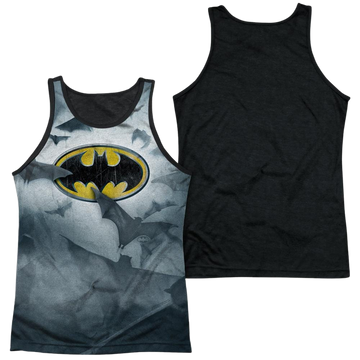 Batman Bats Logo men's black back tank