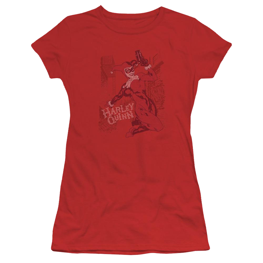 Batman Harleys Packing - Juniors T-Shirt Juniors T-Shirt Harley Quinn