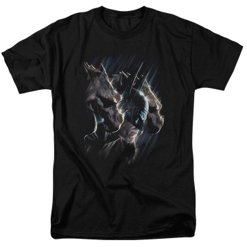 Black men's regular fit t-shirt with Batman Gargoyles graphic