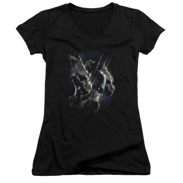 Batman Gargoyles - Juniors V-Neck T-Shirt Juniors V-Neck T-Shirt Batman