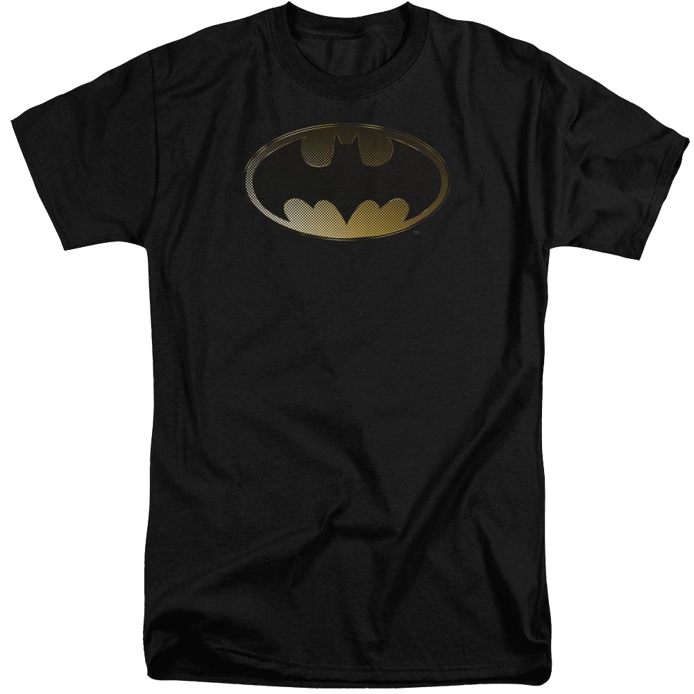 Batman Halftone Bat - Men's Tall Fit T-Shirt Men's Tall Fit T-Shirt Batman