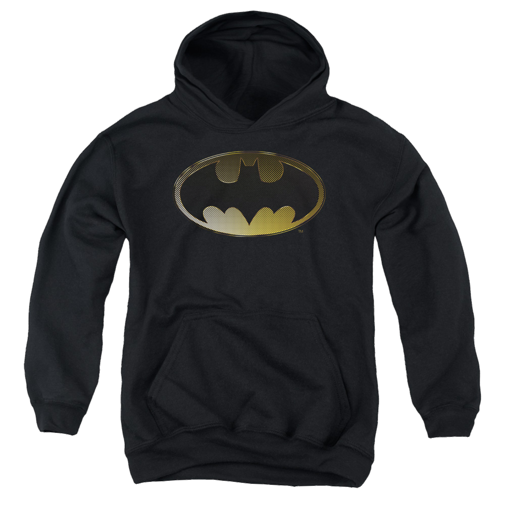 DC Batman Halftone Bat - Youth Hoodie Youth Hoodie (Ages 8-12) Batman