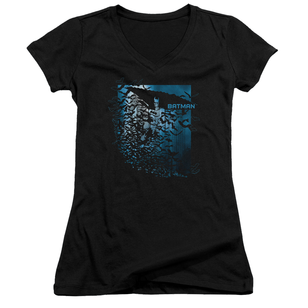 Batman Bat Among Bats - Juniors V-Neck T-Shirt Juniors V-Neck T-Shirt Batman