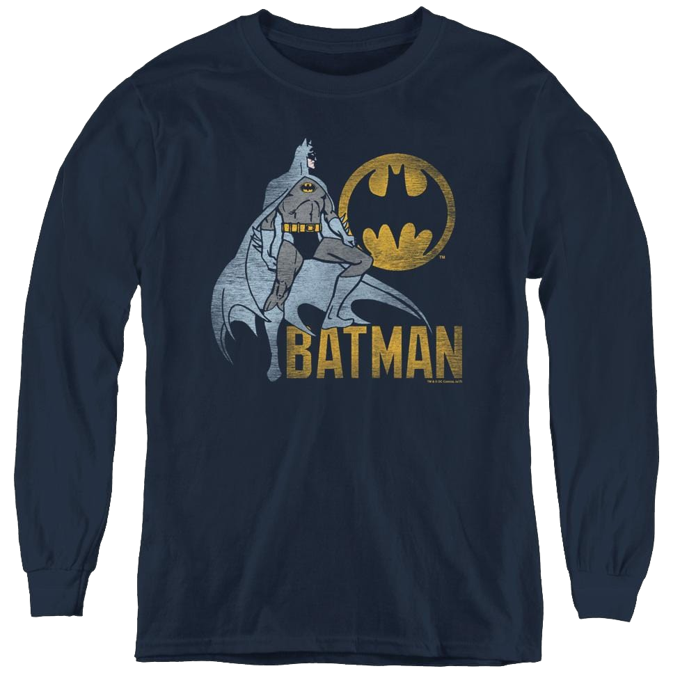 Dc Batman Knight Watch - Youth Long Sleeve T-Shirt Youth Long Sleeve T-Shirt Batman