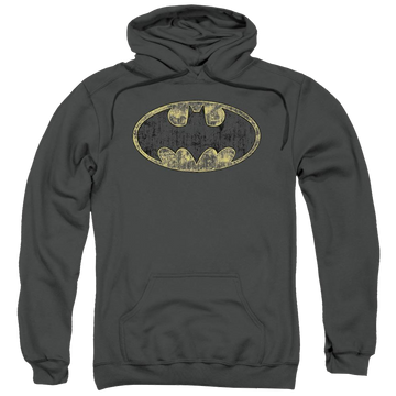 Batman Tattered Logo - Pullover Hoodie Pullover Hoodie Batman