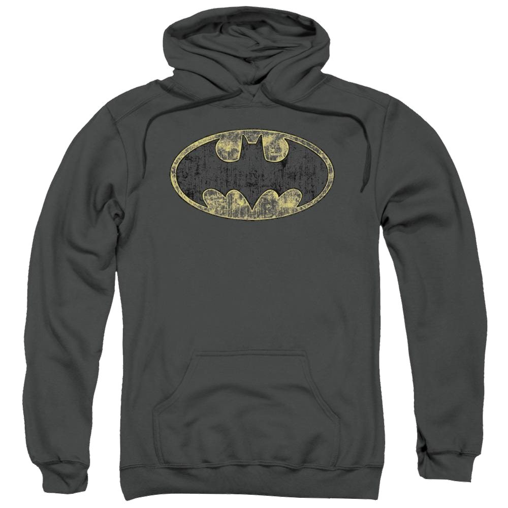 Batman Tattered Logo - Pullover Hoodie Pullover Hoodie Batman