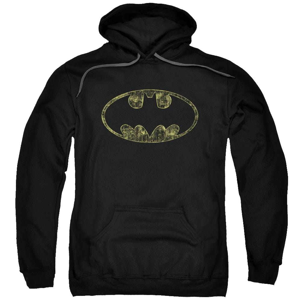 Batman Tattered Logo - Pullover Hoodie Pullover Hoodie Batman