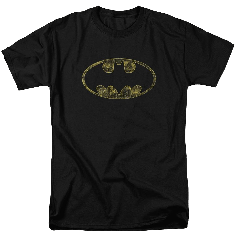 Batman Tattered Logo - Men's Regular Fit T-Shirt Men's Regular Fit T-Shirt Batman