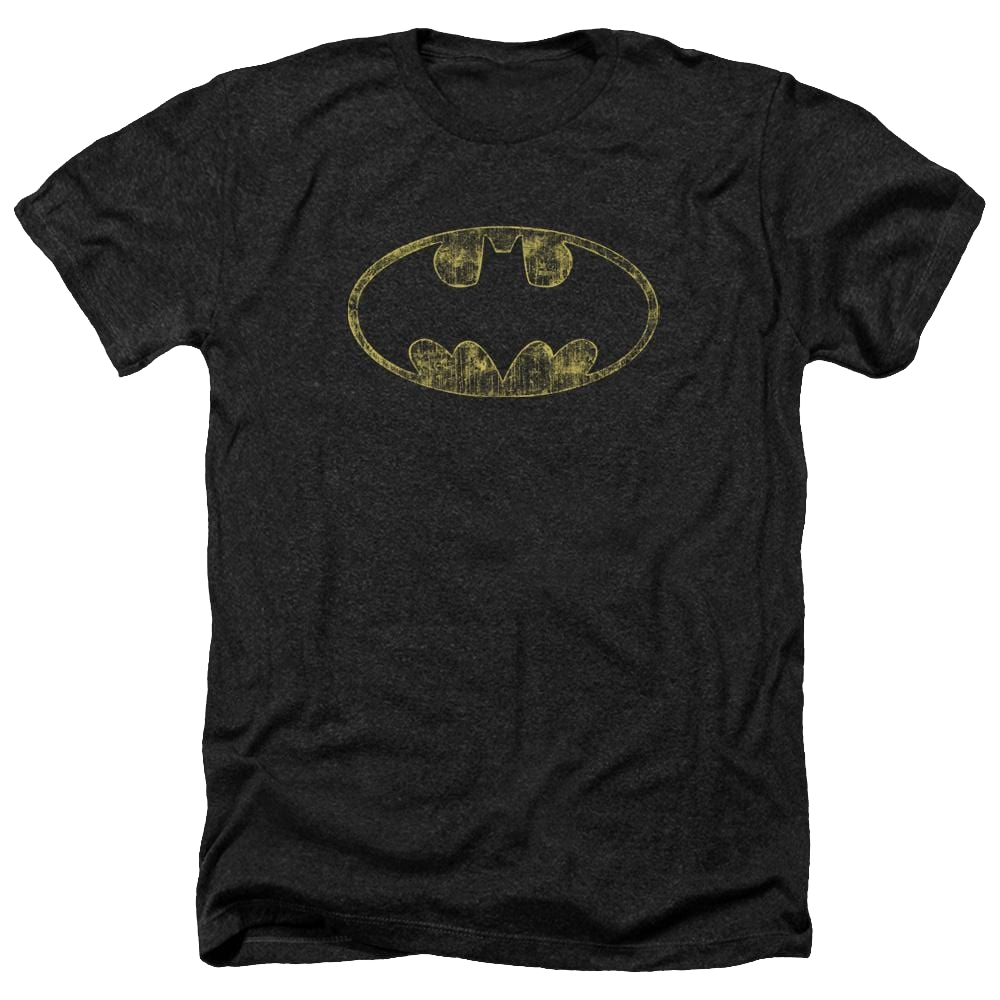 Batman Tattered Logo - Men's Heather T-Shirt Men's Heather T-Shirt Batman