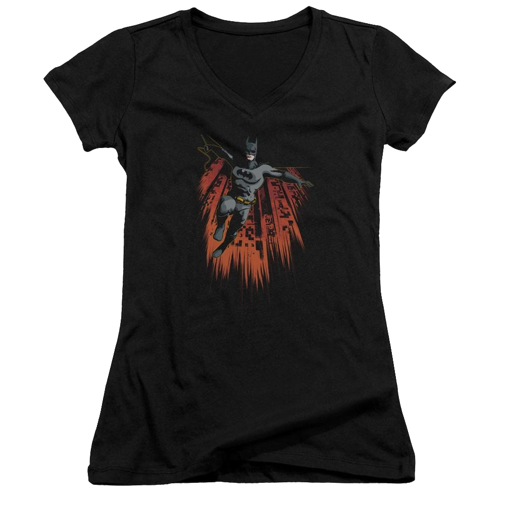Batman Majestic - Juniors V-Neck T-Shirt Juniors V-Neck T-Shirt Batman