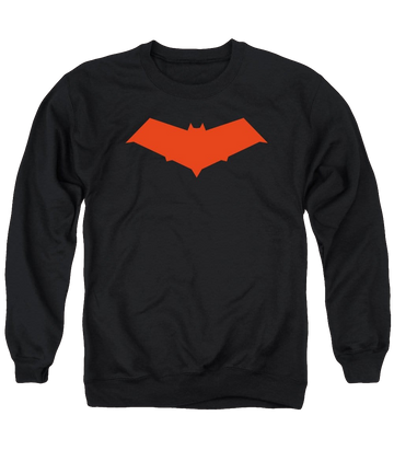 Black men's crewneck sweatshirt with Batman Red Hood graphic