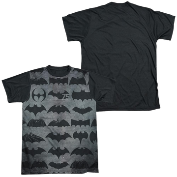 Batman 75 Symbols men's black back t-shirt