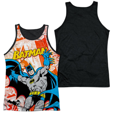 Batman 75 Panels men's black back tank