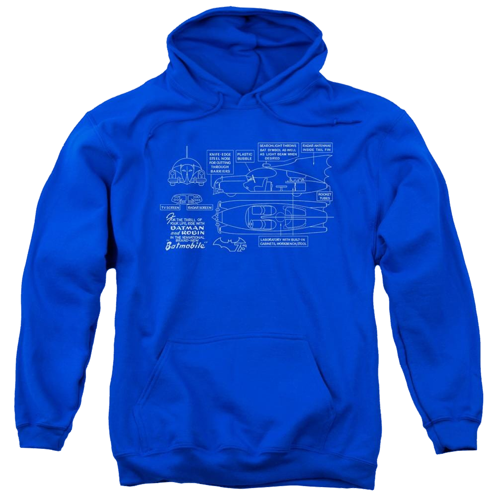 Batman Batmobile - Pullover Hoodie Pullover Hoodie Batman