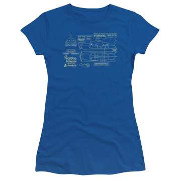 Royal juniors t-shirt with Batman Batmobile graphic