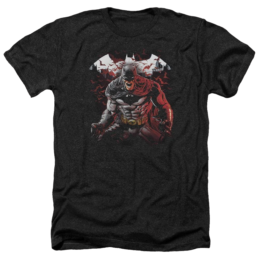 Batman Raging Bat - Men's Heather T-Shirt Men's Heather T-Shirt Batman