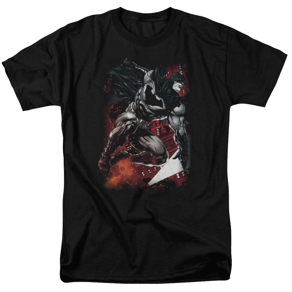 Batman Sparks Leap - Men's Regular Fit T-Shirt Men's Regular Fit T-Shirt Batman