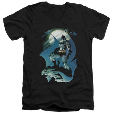 Batman Glow Of The Moon - Men's V-Neck T-Shirt Men's V-Neck T-Shirt Batman