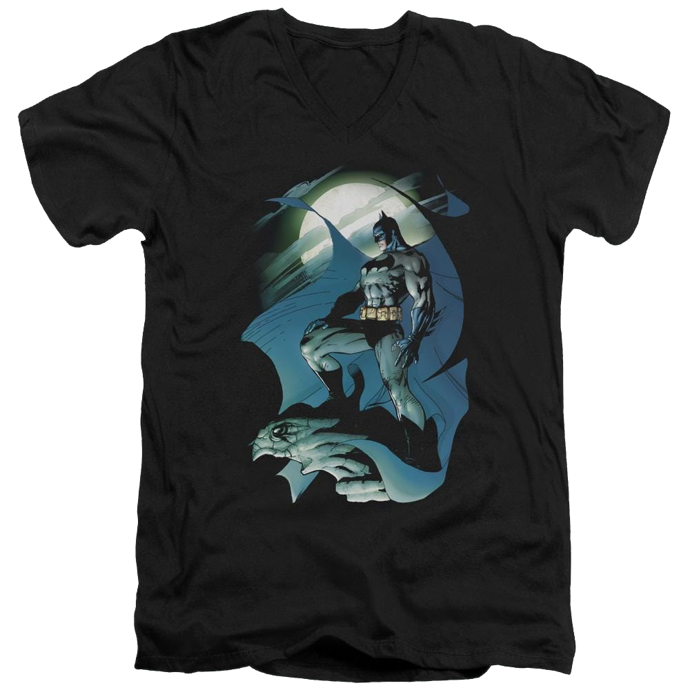 Batman Glow Of The Moon - Men's V-Neck T-Shirt Men's V-Neck T-Shirt Batman