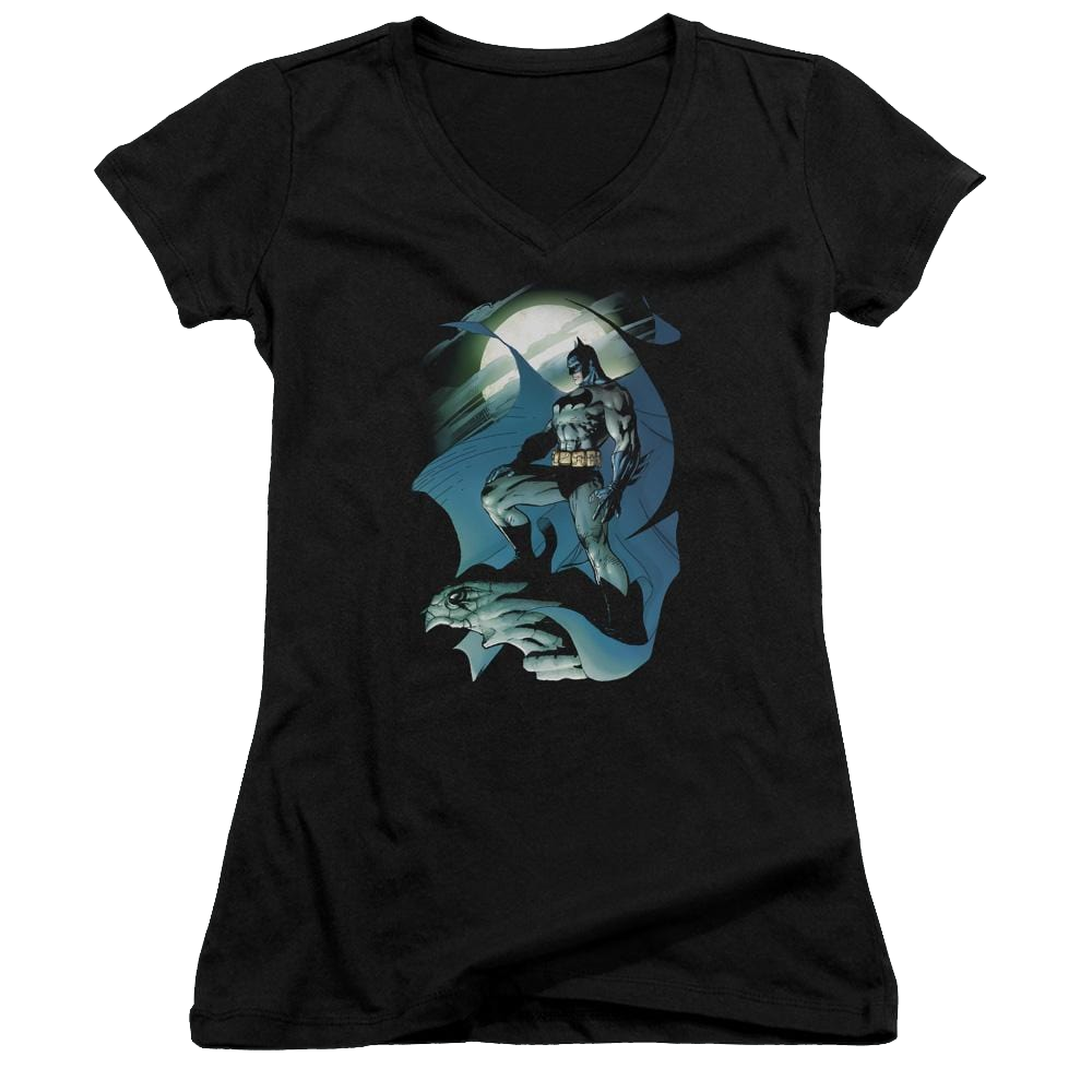 Batman Glow Of The Moon - Juniors V-Neck T-Shirt Juniors V-Neck T-Shirt Batman