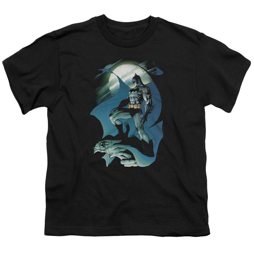 DC Batman Glow Of The Moon - Youth T-Shirt Youth T-Shirt (Ages 8-12) Batman