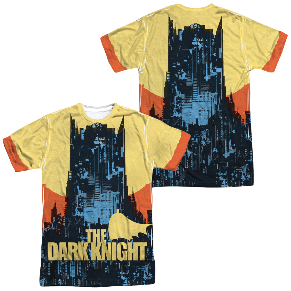 Batman Bat Building Men's All Over Print T-Shirt Men's All-Over Print T-Shirt Batman