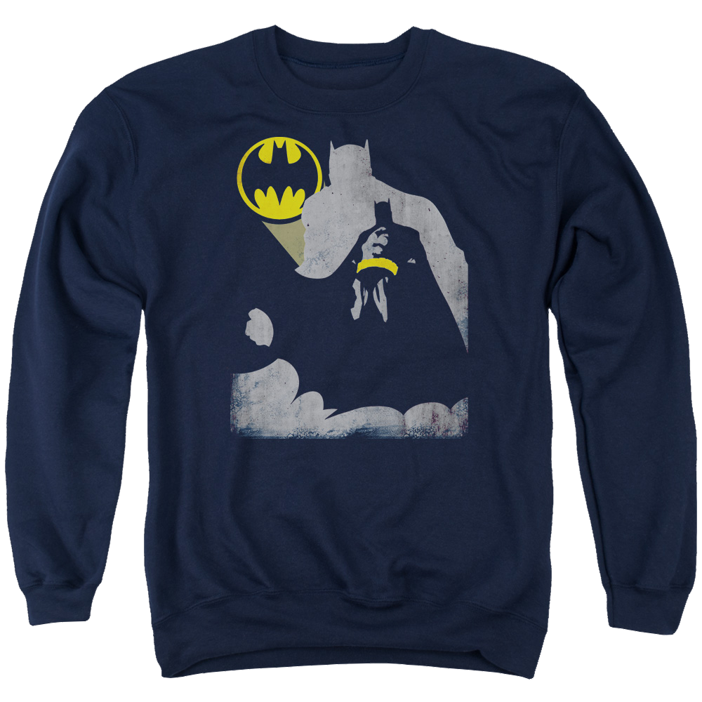 Batman Bat Knockout - Men's Crewneck Sweatshirt Men's Crewneck Sweatshirt Batman