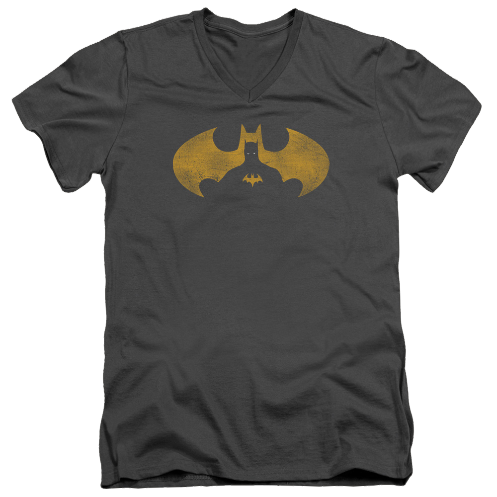 Batman Bat Symbol Knockout - Men's V-Neck T-Shirt Men's V-Neck T-Shirt Batman