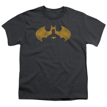 DC Batman Bat Symbol Knockout - Youth T-Shirt Youth T-Shirt (Ages 8-12) Batman