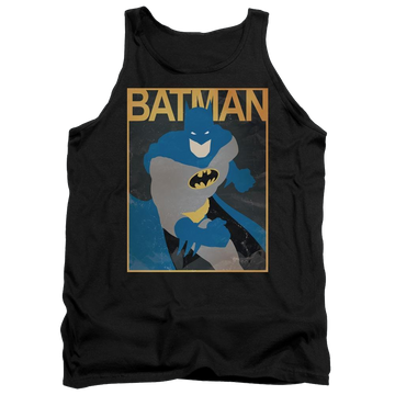 Black men's tank with Batman Simple Bm Poster graphic