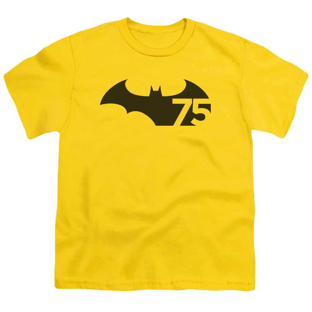 DC Batman 75 Logo - Youth T-Shirt Youth T-Shirt (Ages 8-12) Batman